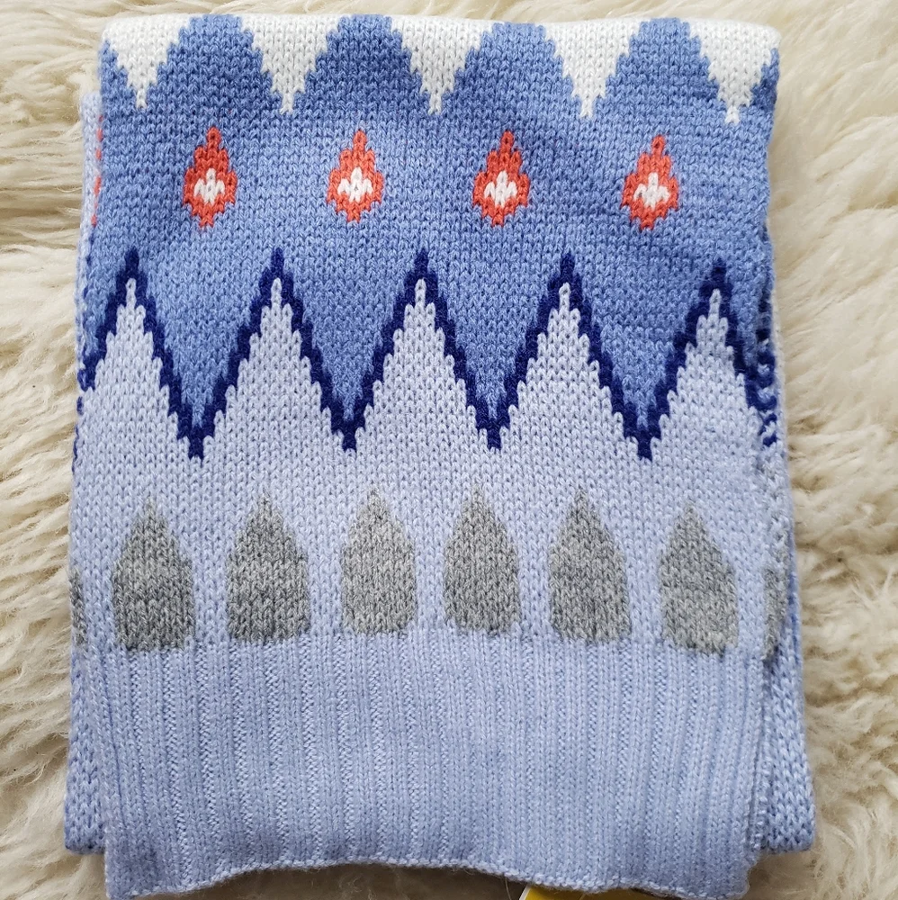 Lands' End Kids Fair Isle Cute Scarf and Hat Set NWT